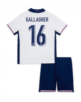 Inghilterra Conor Gallagher #16 Maglia Gara Casa Repliche Europei 2024 Bambino